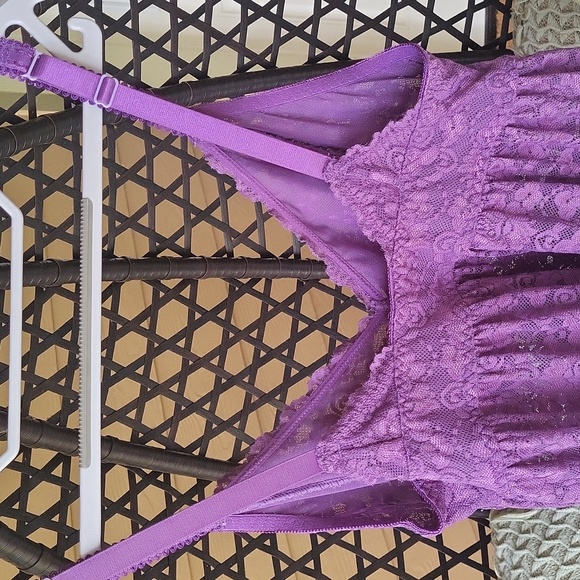 Torrid Simply Lace Babydoll - Purple Size 0/L/12 - Picture 11 of 12